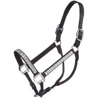 Silver Royal Crystal Chevron Horse Show Halter & Lead