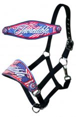 American Flag Bronco Halter