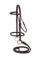 Draft Horse Raised Leather English Bridle & Reins