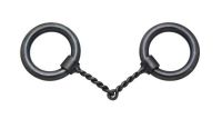 Heavy Black Steel Ring Twisted Wire Snaffle Bit
