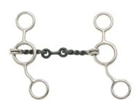 Kelly Silver Star Sweet Iron Dogbone Snaffle Bit