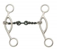 Kelly Silver Star Sweet Iron Gag Dogbone Snaffle Bit