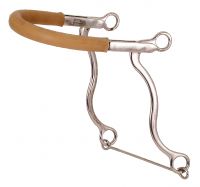 Pony Size Kelly Silver Star Hackamore w/ Rubber Tubing