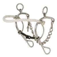 Kelly Silver Star Twisted Mouth Rope Nose Combination Bit
