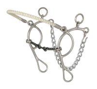 Kelly Silver Star 3-Piece Dogbone Mouth Rope Nose Combination Bit