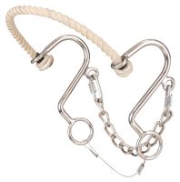 Kelly Silver Star S Hackamore with Rope Nose