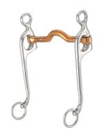 Kelly Silver Star Walking Horse Bit - Stainless Steel Swivel Cheek Copper Low Port Mouth Bit