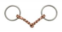 Miniature Horse Copper Twisted Wire Snaffle Bit - 3 Sizes