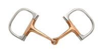 Kelly Silver Star Copper Mouth Barrel D Ring Snaffle Bit