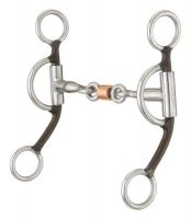 Kelly Silver Star 3 Piece Dogbone Roller Snaffle Bit