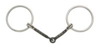 Kelly Silver Star Stainless Steel & Sweet Iron Snaffle Bit - 5" Mouth