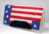 Western Stars & Stripes Saddle Pad - Stars & Stripes - 32" x 32"