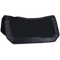 Miniature Horse Western Black Felt Saddle Pad - Starlight Collection 19"x19"