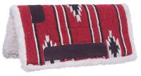 Miniature Horse Western Saddle Pad - Navajo - Red/Black/Cream