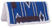 Miniature Horse Western Saddle Pad - Navajo - Blue/Black/Cream