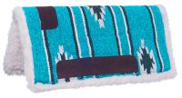 Miniature Horse Western Saddle Pad - Navajo - Teal/Black/Cream