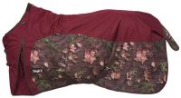 Tough-1 Winter Waterproof Turnout Blanket - 600D - Burgundy Timber Print