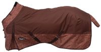Tough-1 Winter Waterproof Turnout Blanket - 600D - Brown Tooled Leather Print