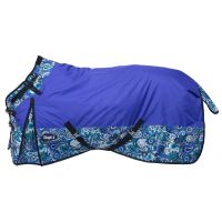 Tough-1 Winter Turnout Blanket - Waterproof - Snuggit Neck - 1200D - Paisley Shimmer Print