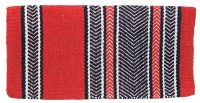 Shoshone Western Saddle Blanket - 32" x 32" - Red/BLK/Cream