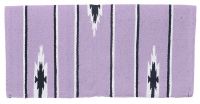 Western Sierra Wool Saddle Blanket - Lavender/Blk/Cream - 30"x30"