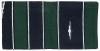 Western Sierra Wool Saddle Blanket - Hunter Green/Blk/Cream - 30"x60"