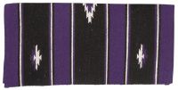 Western Sierra Wool Saddle Blanket - Purple/Blk/Cream - 32"x32"