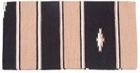 Western Sierra Wool Saddle Blanket - Taupe/Blk/Cream - 32"x 64"