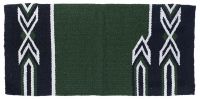 Tomahawk Western Saddle Blanket - 32" x 32" - Green