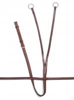 Raised Leather Running Martingale - Full Size - Havana Brown