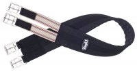 English Saddle Girth - Padded Cotton - Black (40" to 54")