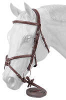 Premium Padded Fancy Stitched Raised Figure Eight English Bridle