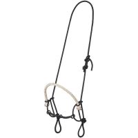 Rope Headstall with rope Nose/Snaffle Gag Combo Bit