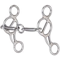 Short Shank Gag Bit with Lifesaver Mouth Piece