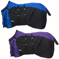 Tough 1 1200D Waterproof Poly Turnout Blanket with Belly Wrap and Snuggit Neck