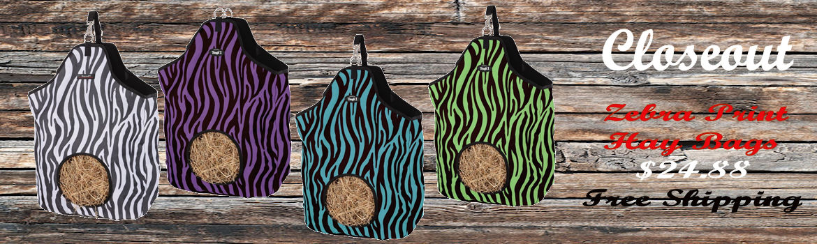 72-7816 Zebra Print Hay Bags