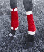 Santa Leg Wraps for Your Horse ( Set of 4)