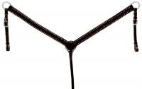 Miniature Horse Breastcollar - Black Leather - Braden Collection