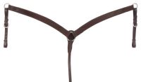 Western Leather Breastcollar - Dark Oil Leather - Royal King Frontier