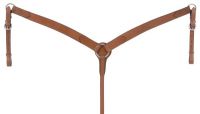 Western Leather Breastcollar - Medium Oil Leather - Royal King Frontier
