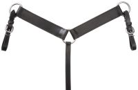 Miniature Horse Black Leather Breastcollar