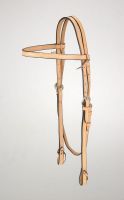 Cherokee Light Oil Leather Browband Headstall with Tie Ends