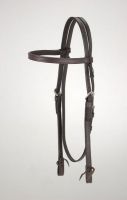 Cherokee Dark Oil Leather Browband Headstall with Tie Ends