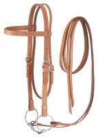 Western Leather Browband Draft Bridle
