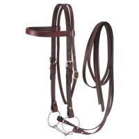Draft Horse Western Browband Bridle-Reins-Snaffle Bit
