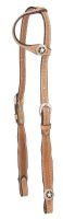 Light Oil Leather Square Cheek Single Ear Headstall
