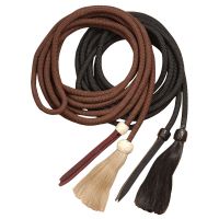 Western Bosal Braided Mecate Rein With Horsehair Tassel