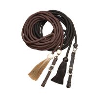 Show Ring Lunge Line - Yacht Rope Style - HorseHair Tassel End With Silver