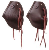 Western Tapadero Leather Stirrups - Reversible Design