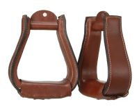 Western Stirrups - Covered in Smooth Finished Leather